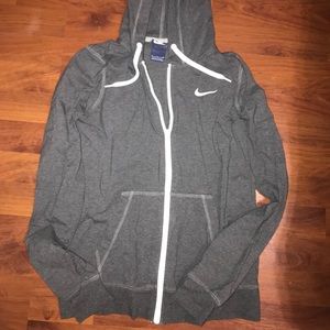 NIKE grey zip up